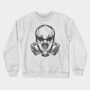 Skull in a Gas Mask Crewneck Sweatshirt